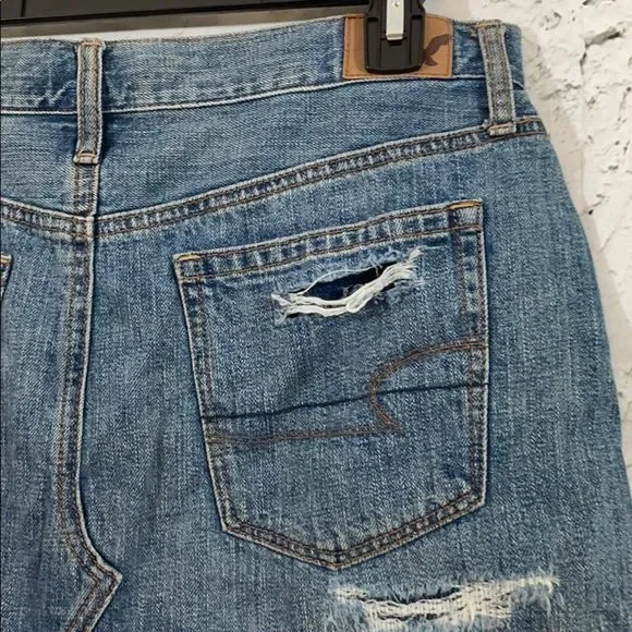 American Eagle distressed denim mini skirt - Picture 6 of 9